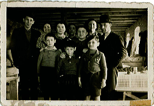 Familie Lindenbaum in der Mühle in Zbąszyń, um 1939